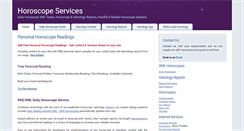 Desktop Screenshot of horoscopeservices.co.uk