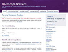 Tablet Screenshot of horoscopeservices.co.uk